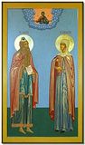 Святой пророк Захария и святая праведная Елисавета.